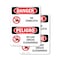 Signmission No Forklifts Bilingual, 7 in W x Rectangle, Plastic OS-2PACK-DS-P-710-VS-1467 - alternate 1